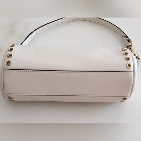 Coach Nolita Mini Barrel Bag In Chalk White - Picture 9 of 16